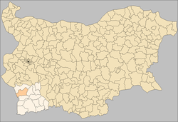 Simitli Municipality Bulgaria map